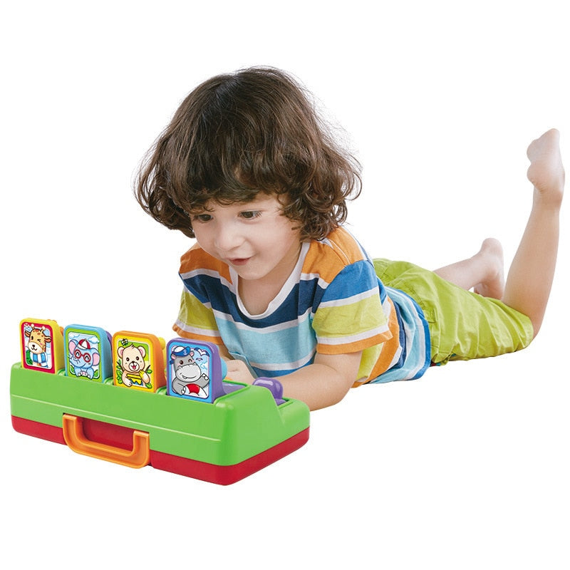 Baby Memory Training Games Pop Up Toys Color and Shape Recognition Educational Animals Learning