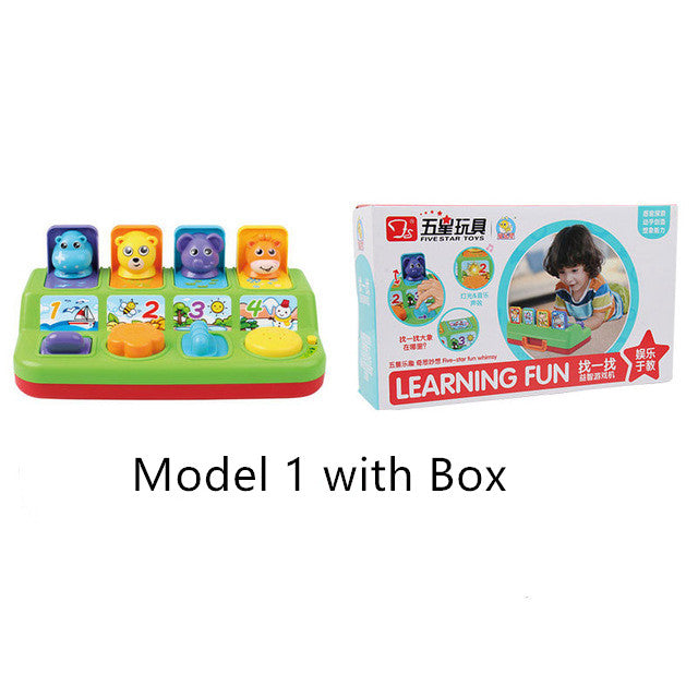 Baby Memory Training Games Pop Up Toys Color and Shape Recognition Educational Animals Learning