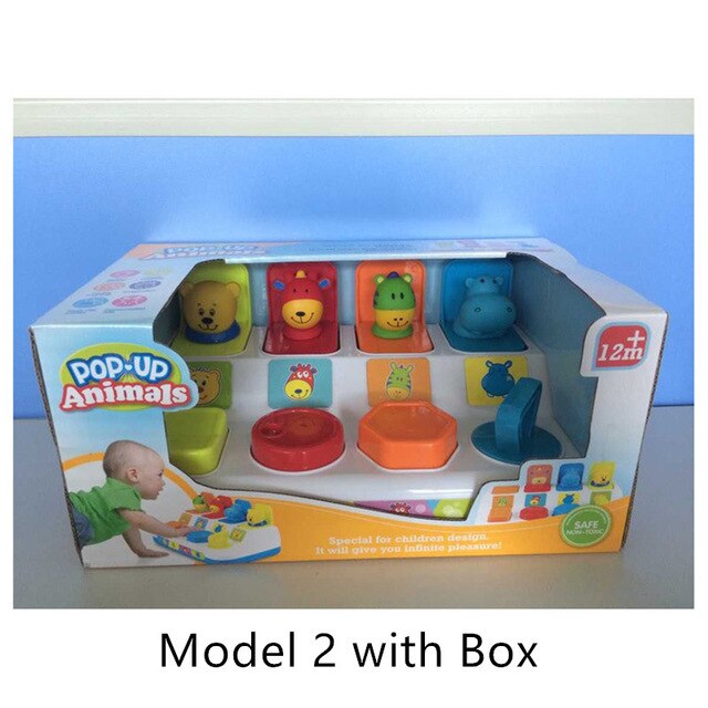 Baby Memory Training Games Pop Up Toys Color and Shape Recognition Educational Animals Learning
