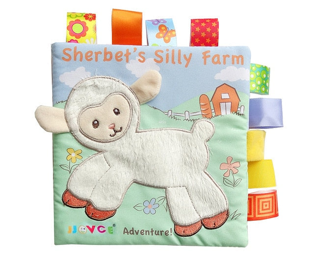 6pcs/Set Cloth Building Blocks New Infant Baby Cloth Doll Soft Rattle early Educational Giraff Baby Rattles Play Cube Cloth Toy