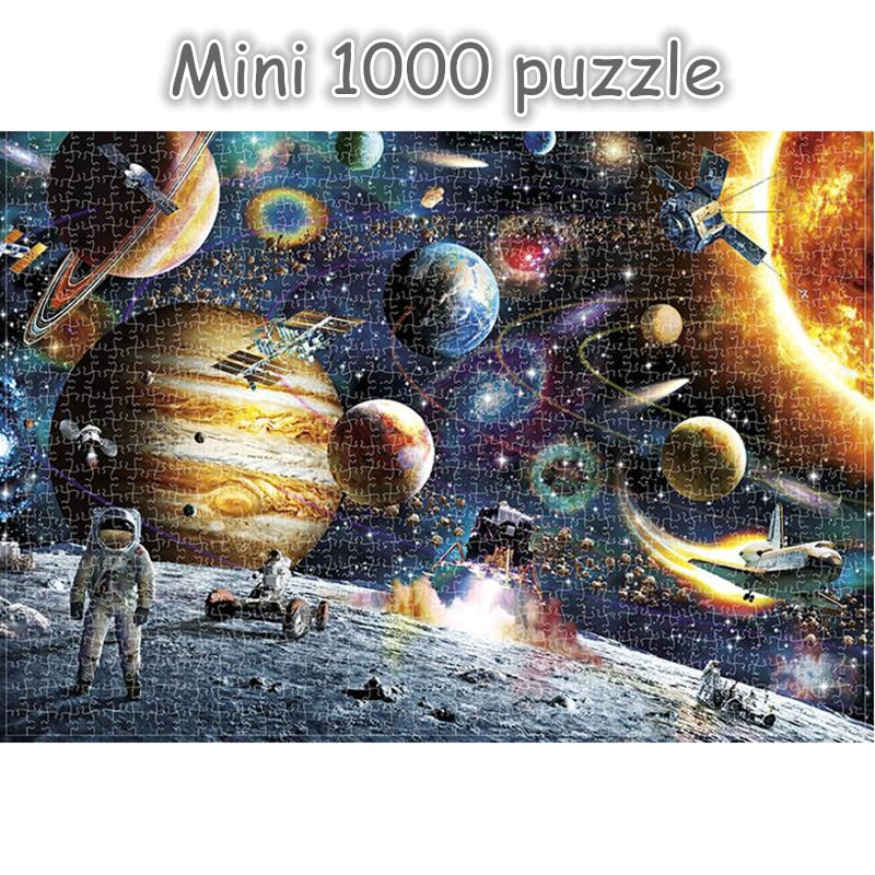 mini puzzle jigsaw puzzles 1000 pieces wooden Assembling puzzles toys for adults children kids games educational Toys