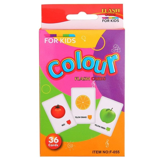Kids Recognition Color Animal Shape Teaching Card Montessori Toys Early Learning Educational Toys for Children Christmas Gifts