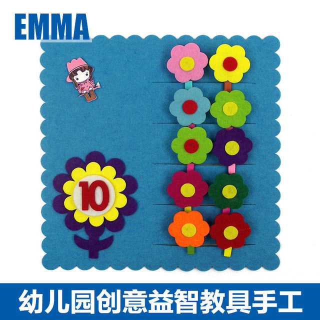 Teaching Kindergarten Manual Diy Weave Cloth Early Learning Education Baby Kids Toys Montessori Teaching Aids Math Toys
