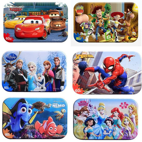 Genuine Marvel Avengers Spiderman Toy Story  Puzzle Toy Children Wooden Jigsaw Puzzles Kids Educational Toys for Children Gift