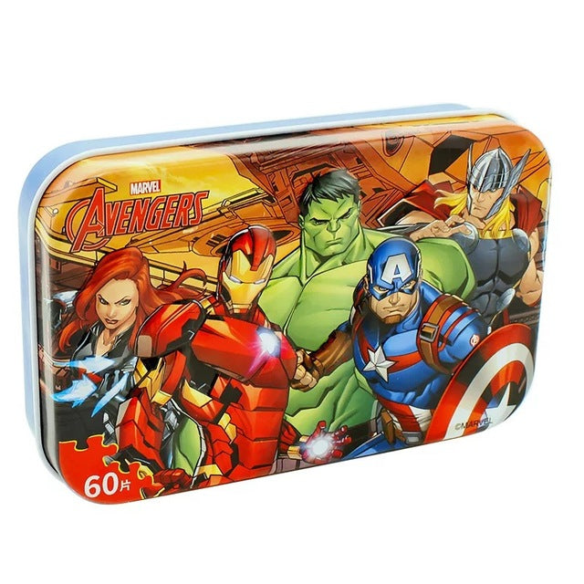 Marvel  Avengers Spiderman Cars Disney Pixar Cars 2 Cars 3 Puzzle Toy Children Wooden Jigsaw Puzzles Toys for Children Gift