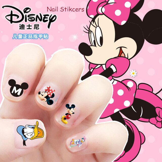 Disney Frozen Elsa Anna Makeup Toys Nail Sticker Disney Princess Sofia Snow White Mickey Minnie Kids Sticker for Girls Gift