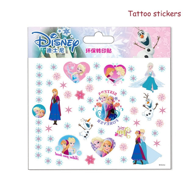 Disney Frozen Elsa Anna Makeup Toys Nail Sticker Disney Princess Sofia Snow White Mickey Minnie Kids Sticker for Girls Gift