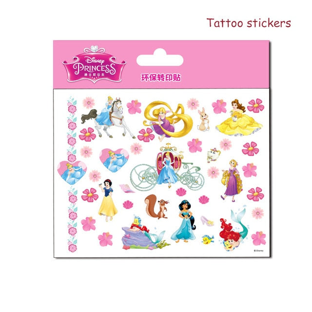 Disney Frozen Elsa Anna Makeup Toys Nail Sticker Disney Princess Sofia Snow White Mickey Minnie Kids Sticker for Girls Gift