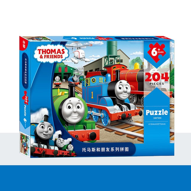 Disney Puzzle Princess 200 piece boxed paper plane puzzle children's puzzle Thomas Toy Puzzle