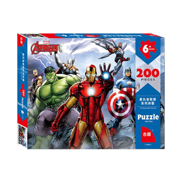 Disney Puzzle Princess 200 piece boxed paper plane puzzle children's puzzle Thomas Toy Puzzle