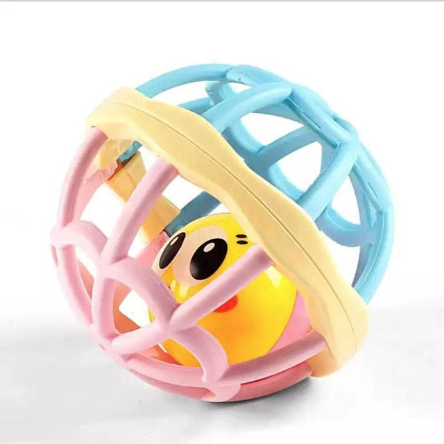 Bearoom Baby Rattles Mobiles Fuuny Baby Toys Intelligence Grasping Gums Soft Teether Plastic Hand Bell hammer Educational Gift
