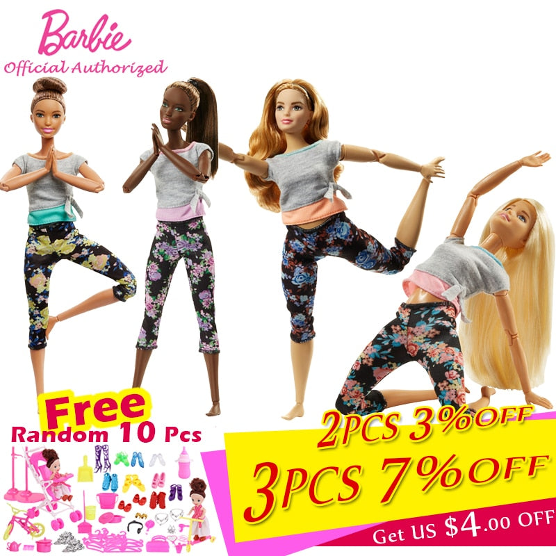 Barbie Newest Girl Toys 22-point articulated wrist 30cm Barbie Doll Limitless Movement Fans Collection Yoga Modeling Brinquedos