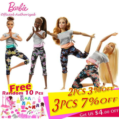 Barbie Newest Girl Toys 22-point articulated wrist 30cm Barbie Doll Limitless Movement Fans Collection Yoga Modeling Brinquedos