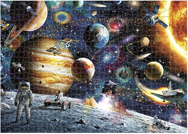 mini puzzle jigsaw puzzles 1000 pieces wooden Assembling puzzles toys for adults children kids games educational Toys
