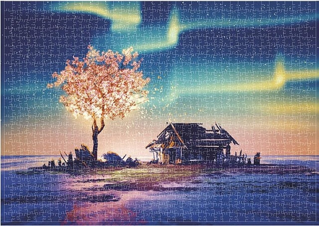 mini puzzle jigsaw puzzles 1000 pieces wooden Assembling puzzles toys for adults children kids games educational Toys