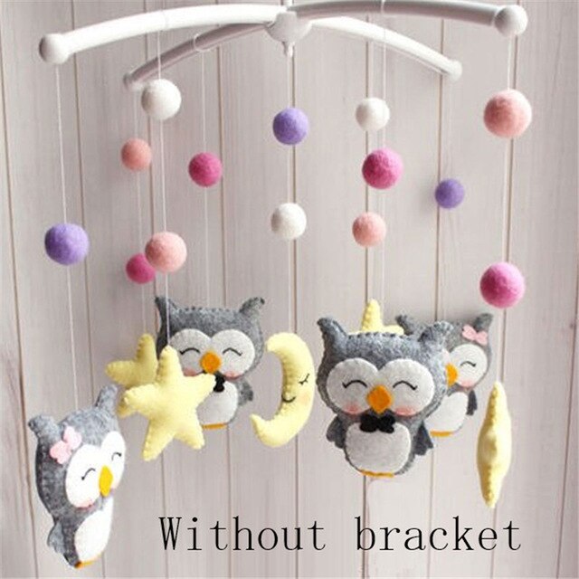 Baby Rattles Crib Mobile Bell Toys for Kids Baby Toys 0-12 Months Baby Carousel Bed Hanging Toy Newborn Photography Props Gifts