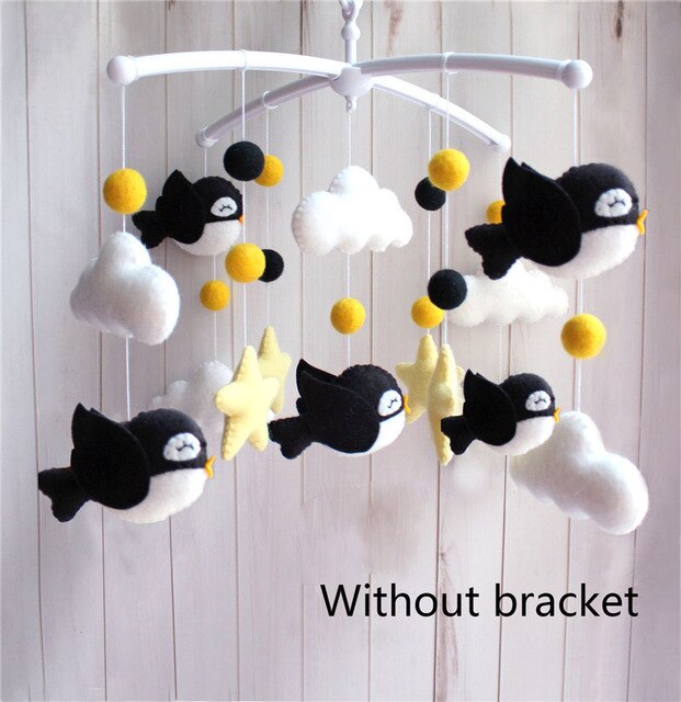 Baby Rattles Crib Mobile Bell Toys for Kids Baby Toys 0-12 Months Baby Carousel Bed Hanging Toy Newborn Photography Props Gifts