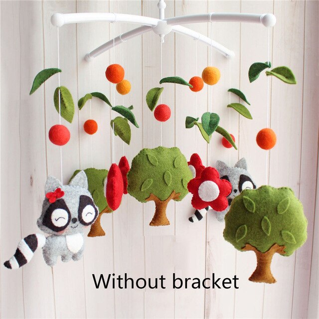 Baby Rattles Crib Mobile Bell Toys for Kids Baby Toys 0-12 Months Baby Carousel Bed Hanging Toy Newborn Photography Props Gifts