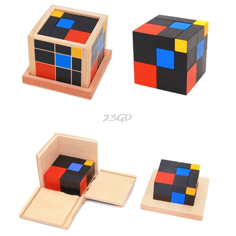 2017  Preety Early Learning Educational Toys Montessori Wooden Trinomial Cube for Toddlers  MAY2_35