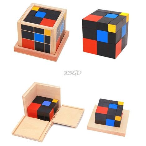 2017  Preety Early Learning Educational Toys Montessori Wooden Trinomial Cube for Toddlers  MAY2_35