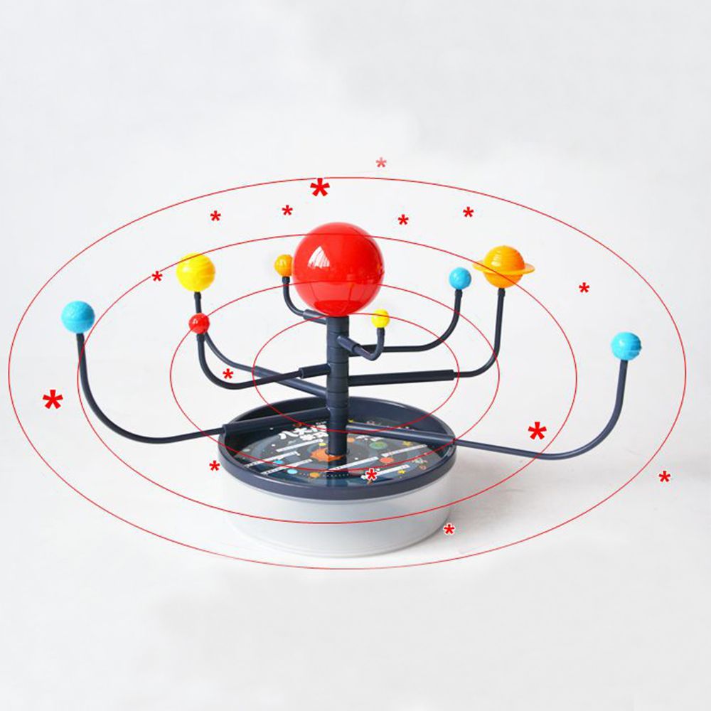 Hot Selling Popular 3D 9 plastic Planets Science Solar System Model Creative Children Assembling Toys Education Toys