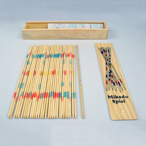Hot Baby Educational Wooden Traditional Mikado Spiel Pick Up Sticks With Box Kids Funny Learning Game Toys Gift New Sale