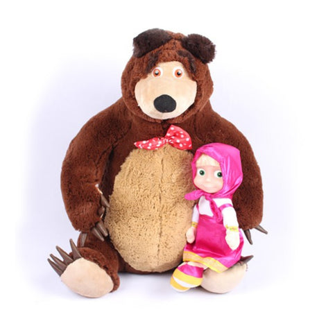 Russian Musical Masha Doll* Bear Plush Stuffed Toys and the Brand Educational For Boys Girls Birthday Christmas New Year Gift