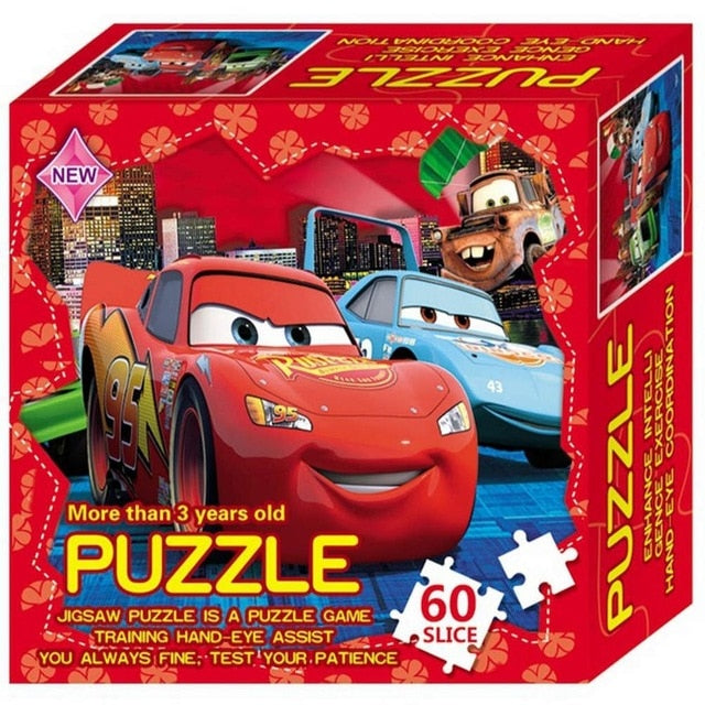 Paper Jigsaw Puzzles Hero Princess Elsa Educational Puzzle For Children Kid Toy Brain Training Game Toys For Baby Christmas Gift