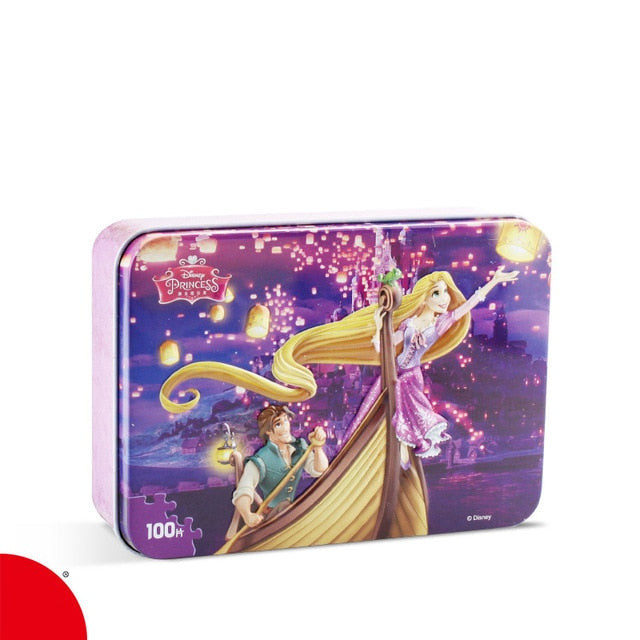 Disney Frozen Mickey Minnie Mouse Sofia Mermaid Duck Puzzle 100 Pieces Learning Educational Interesting Wooden Toys For Children