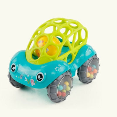 Mini Baby Car Doll Toy Crib Grip Hand Catch Ball for Newborn Toy Car Inertial slide with Colorful Ball Anti-fall Children Toy