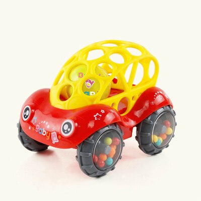 Mini Baby Car Doll Toy Crib Grip Hand Catch Ball for Newborn Toy Car Inertial slide with Colorful Ball Anti-fall Children Toy