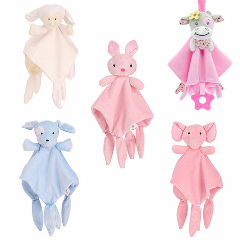 Soft Baby Toys 0-12 Months Appease Towel Soothe Sleeping Animal Blankie Towel Educative newborn Baby Rattles Mobile Stroller Toy
