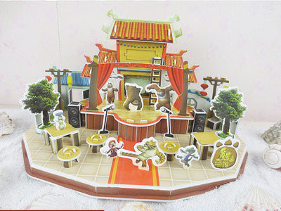 Plants vs Zombies 3D Paper Puzzle Model Toy Gifts Toys For Children High Quality
