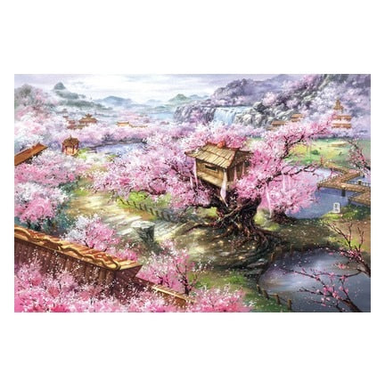 Multiple styles mini picture puzzles 1000 pieces wooden Assembling puzzles toys for adults children kids games educational Toys