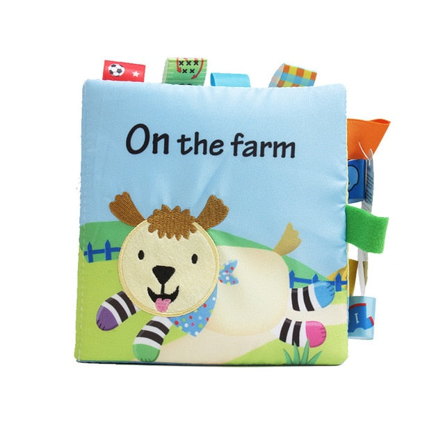 6pcs/Set Cloth Building Blocks New Infant Baby Cloth Doll Soft Rattle early Educational Giraff Baby Rattles Play Cube Cloth Toy