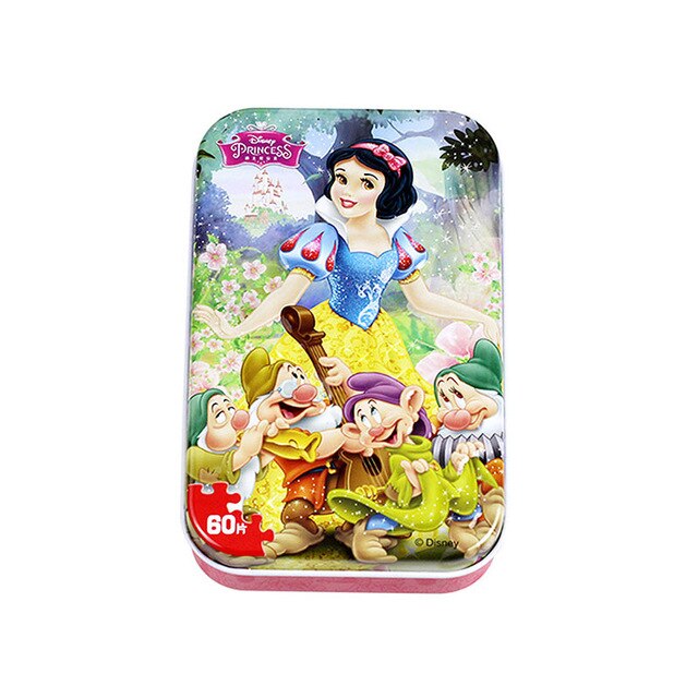 Hot Sale Disney Frozen Car Disney 60 Slice Small Piece Puzzle Toy Children Wooden Jigsaw Puzzles Kids Educational Toys For Baby