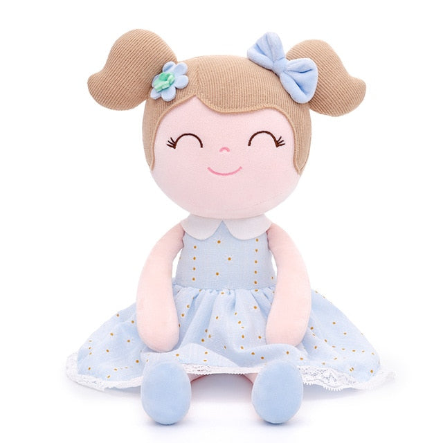 Gloveleya Plush Dolls Spring Girl Baby Doll Gifts blue Cloth Dolls Kids Rag doll Plush Toys Kawaii