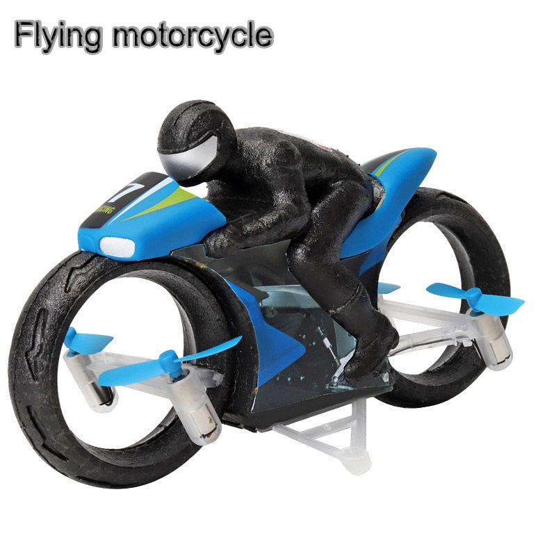 RC Drone Flying Motorcycle drone Ground & Flight Dual Mode Flying motorbike Remote Control Car quadcopter kids toys gifts