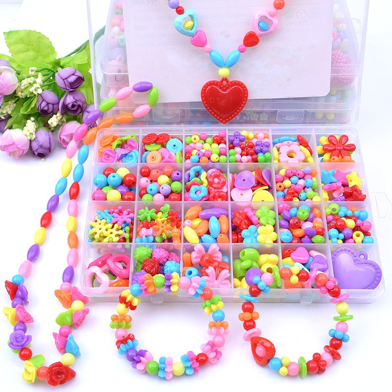 24 grid diy children beaded toy amblyopia corrected beaded educational toys girl gift