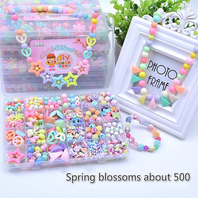 24 grid diy children beaded toy amblyopia corrected beaded educational toys girl gift