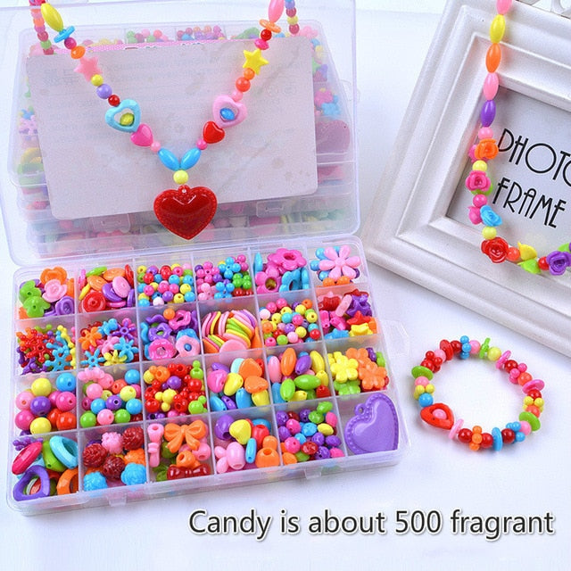 24 grid diy children beaded toy amblyopia corrected beaded educational toys girl gift