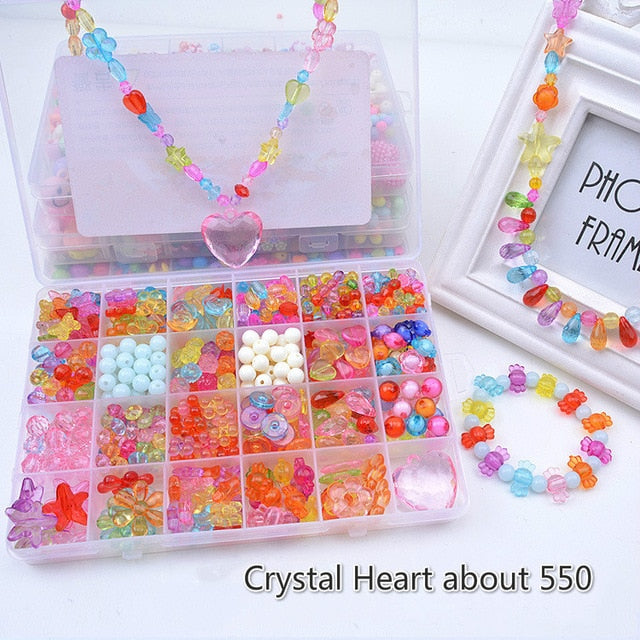 24 grid diy children beaded toy amblyopia corrected beaded educational toys girl gift