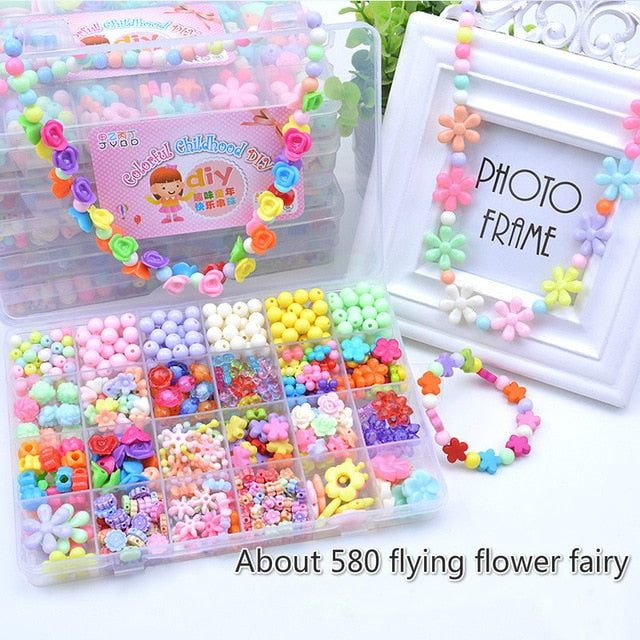 24 grid diy children beaded toy amblyopia corrected beaded educational toys girl gift