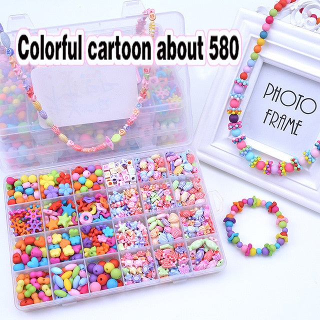 24 grid diy children beaded toy amblyopia corrected beaded educational toys girl gift