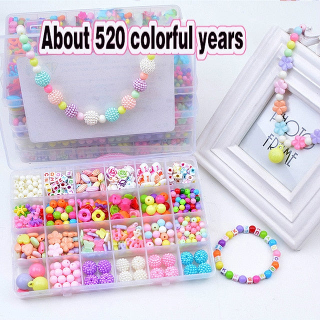 24 grid diy children beaded toy amblyopia corrected beaded educational toys girl gift