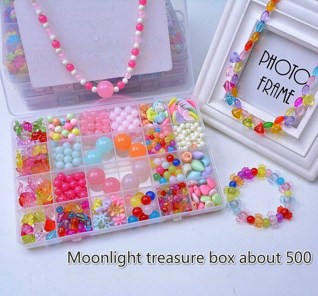 24 grid diy children beaded toy amblyopia corrected beaded educational toys girl gift