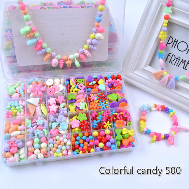 24 grid diy children beaded toy amblyopia corrected beaded educational toys girl gift