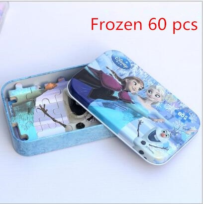 Disney Toy Story Racing mobilization Disney 60 Pieces Of Small Coins Puzzle Children Wooden Puzzle Children Education Toy Baby