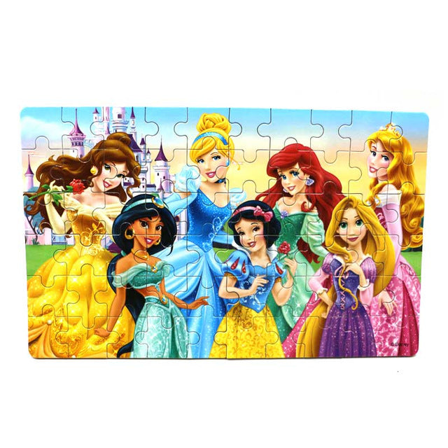 Disney Toy Story Racing mobilization Disney 60 Pieces Of Small Coins Puzzle Children Wooden Puzzle Children Education Toy Baby