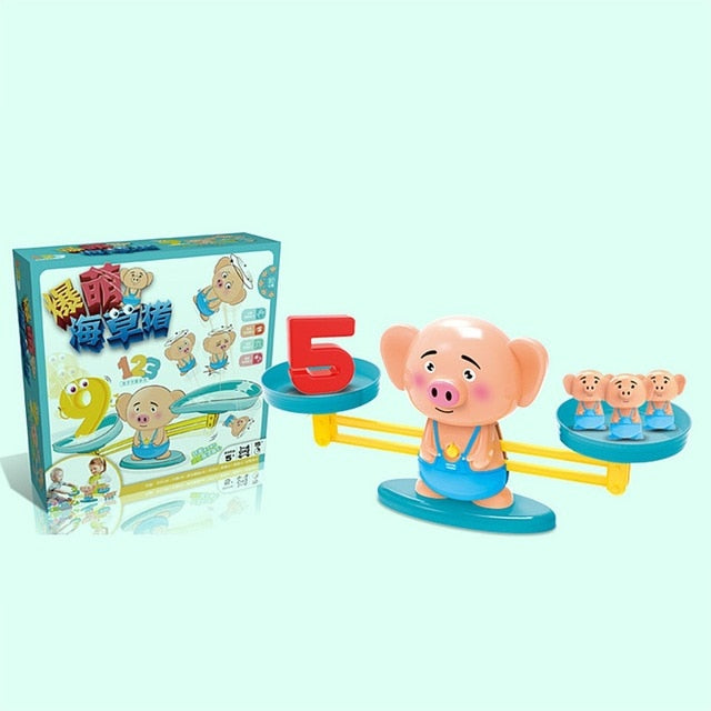 Monkey Digital Balance Scale Toy Early Learning Balance Children Enlightenment Digital Addition and Subtraction Math Scales Toys